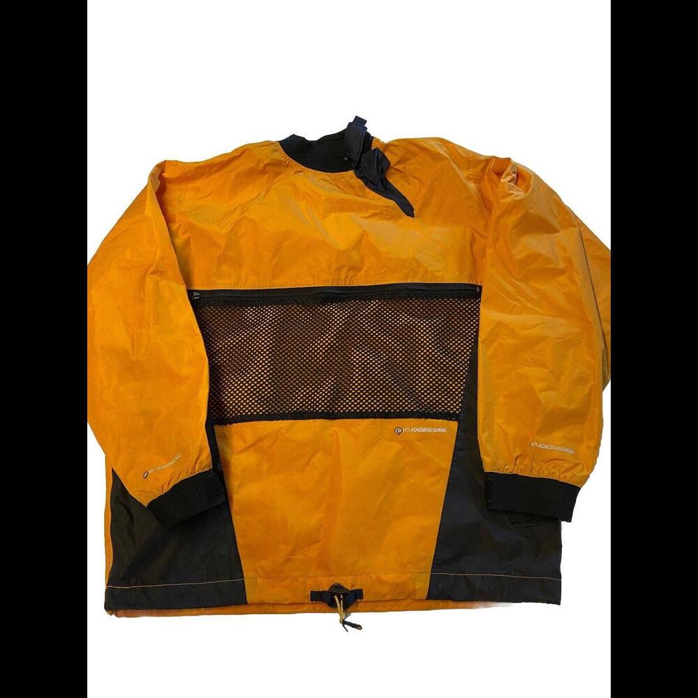 Mens Mti Adventurewear Yellow Kayak Waterproof Pullover Jacket Sz L